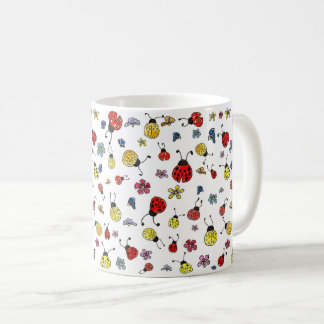 Marienkäfer und Wildblume Kaffeetasse