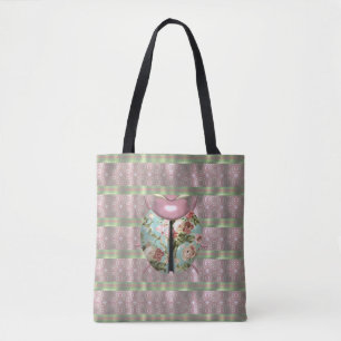 Marienkäfer viktorianische Blumen Rosen süß Tasche