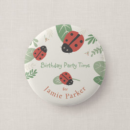 Marienkäfer-Wiese-Kinderparty-Gast-Button-Geschenk Button
