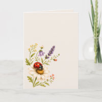 Marienkäfer Wildblume