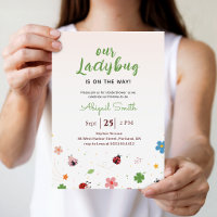Marienkäfer Wildblumen Mädchen Baby Shower