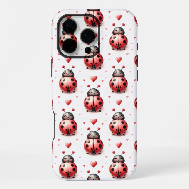 Marienkäferliebe iPhone 16 Pro Max Hülle (Rückseite)