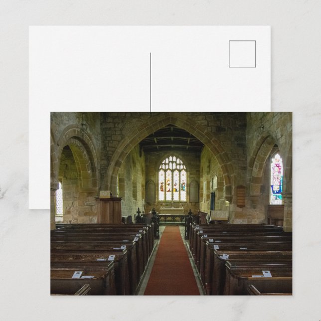 Marienkirche, Leake North Yorkshire Heritage Postkarte (Vorne/Hinten)