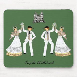 Marienkostüme au Pays de Montbéliard Mousepad