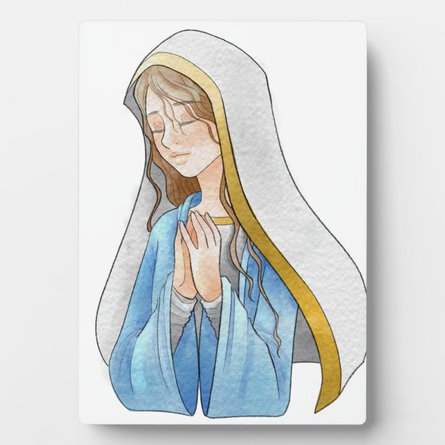 Marienplatine mit Easel Fotoplatte (Vorderseite)