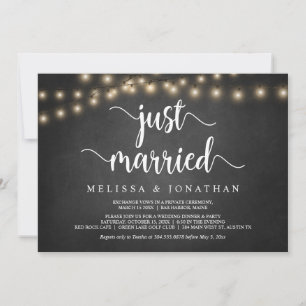 Mariés, Bois Rustique, Faire-Part de Mariage en Fu