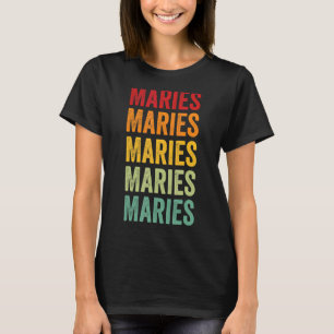 Maries Landkreis Missouri Rainbow Text Design T-Shirt