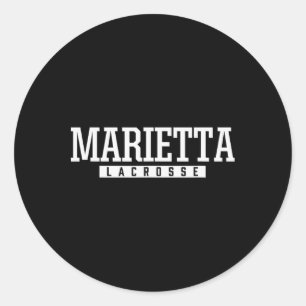 Marietta High School Lacrosse Runder Aufkleber