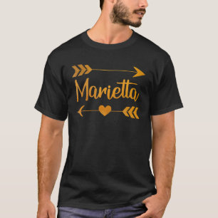 MARIETTA OH OHIO Funny City Zuhause Roots USA Frau T-Shirt