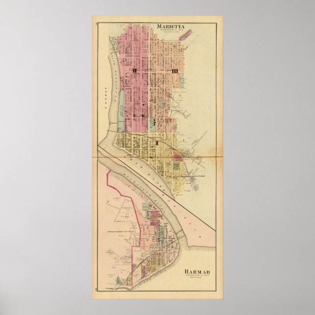 Marietta, Ohio Poster (Vorne)