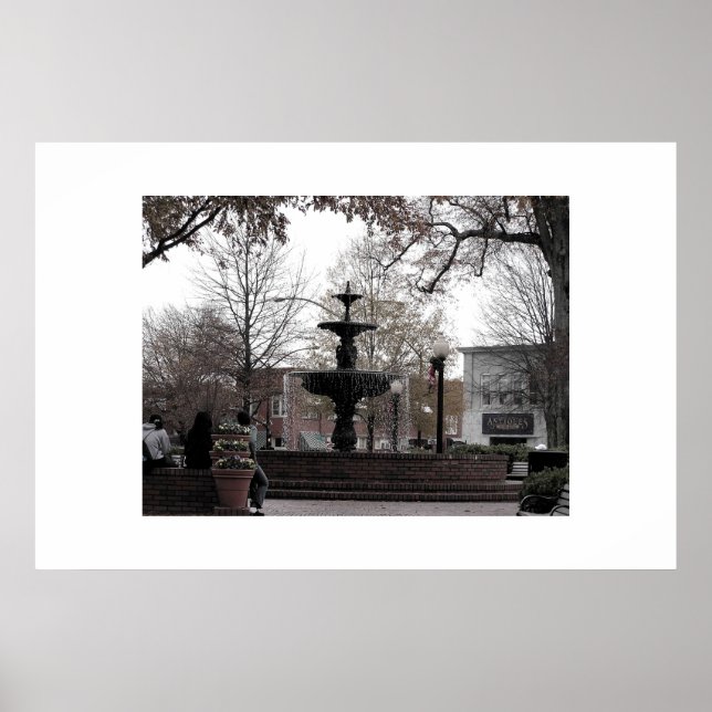 Marietta Square Fountain - cricketdiane photo art Poster (Vorne)