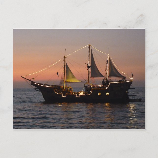 Marigalante bei Sunset Postkarte (Vorderseite)