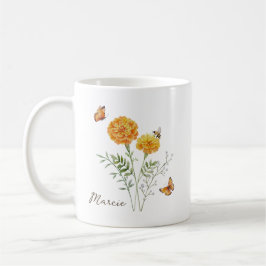 Marigold Birth Month Flower Kaffeetasse