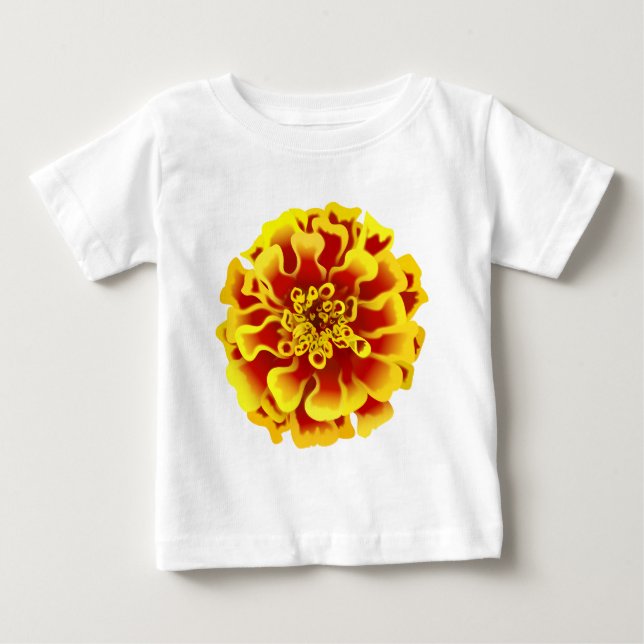 Marigold Blume Baby T-shirt (Vorderseite)