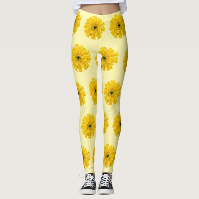 Marigold Blume Chemie Leggings (Vorderseite)