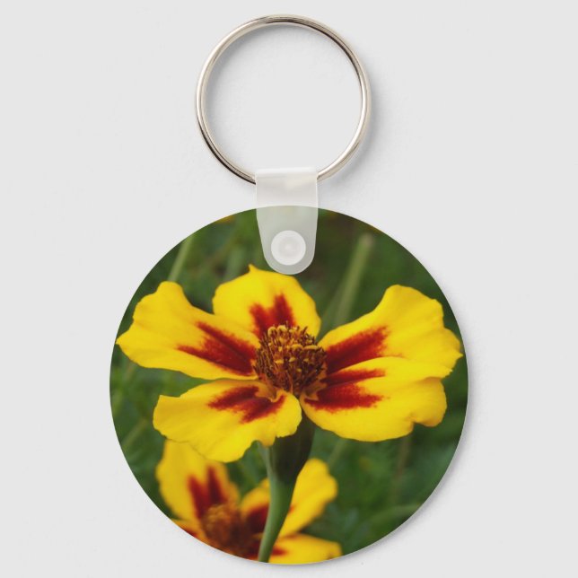 Marigold Blume Schlüsselanhänger (Vorderseite)