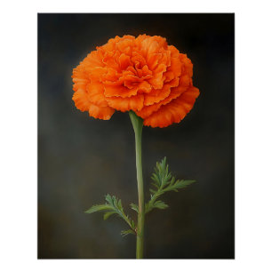 Marigold Botanische Malerei Poster