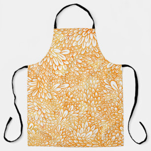 Marigold Floral: Einfaches Orangenmuster Schürze