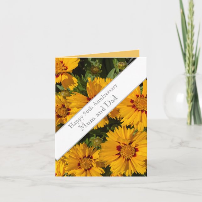 Marigold für die 56. Hochzeit Karte (Vorderseite)