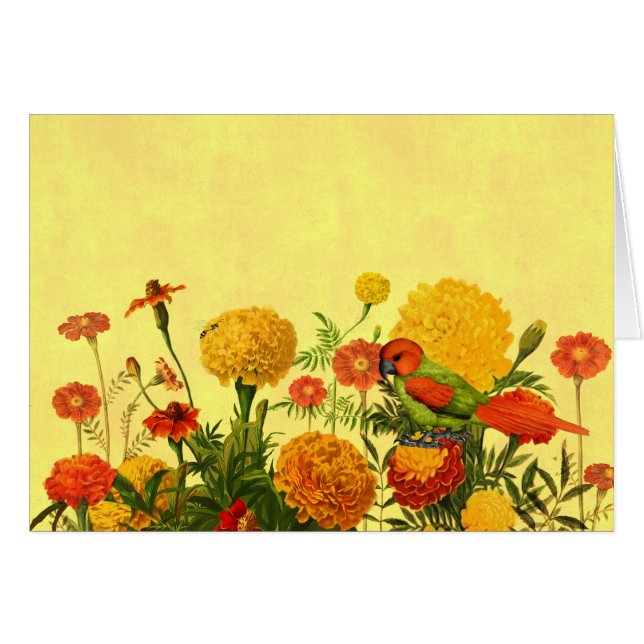 Marigold Garden in Orange und Golden Hues (Vorderseite (Horizontal))