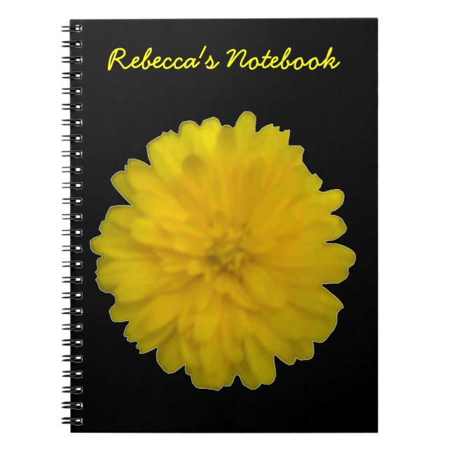 Marigold jaune Carnet personnalisable (Devant)