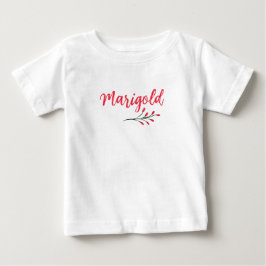 Marigold Name Custom Red Xmas Christmas Classic  Baby T-shirt
