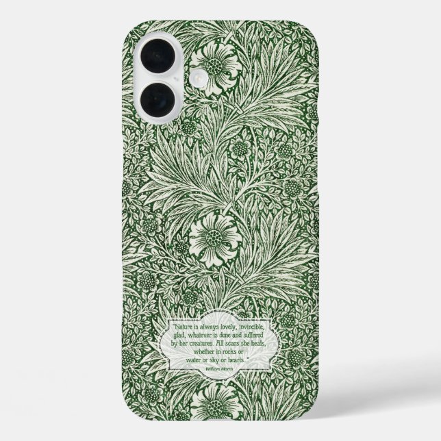 Marigold pattern - William Morris iPhone 16 Plus Hülle (Rückseite)