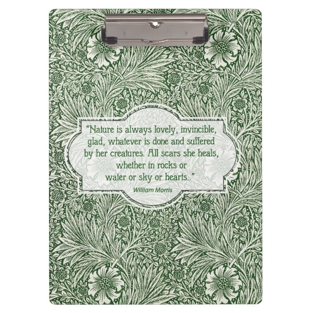 Marigold pattern - William Morris Klemmbrett (Vorderseite)