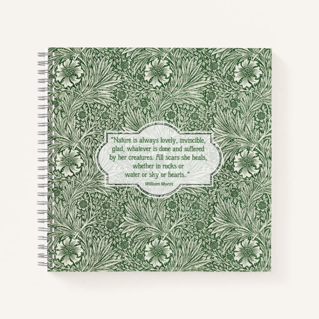 Marigold pattern - William Morris Notizbuch (Vorderseite)