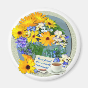 MARIGOLD POSY ~ Freundschaft Magnet