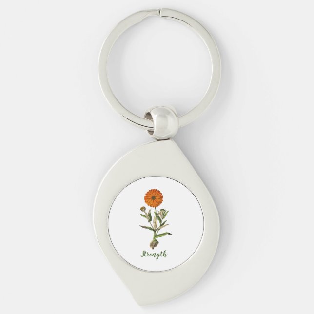 Marigold Stärke Inspiration Schlüsselanhänger (Vorderseite)