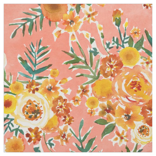 MARIGOLDS GARDEN Happy Floral Stoff (Muster)