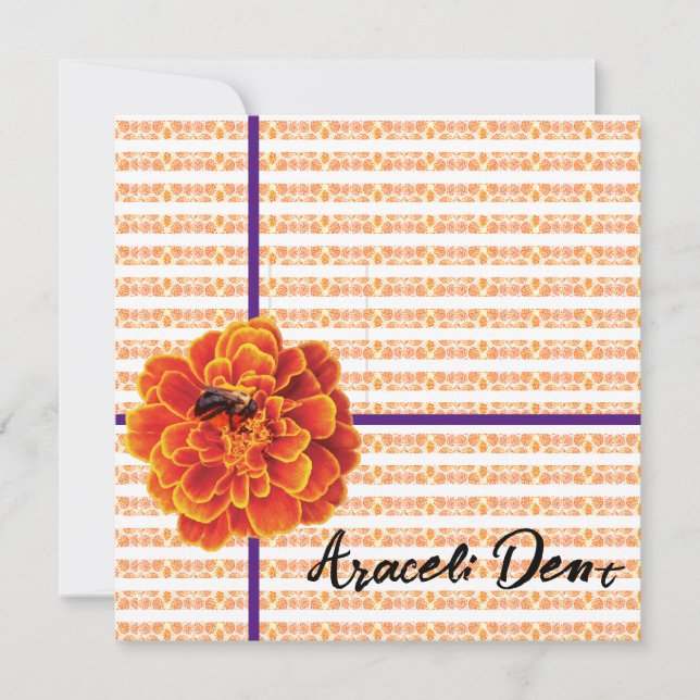 Marigolds und Bewusskarte Karte (Vorderseite)