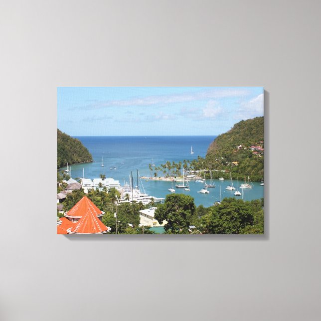 Marigot Bay Saint Lucia Leinwanddruck (Vorderseite)