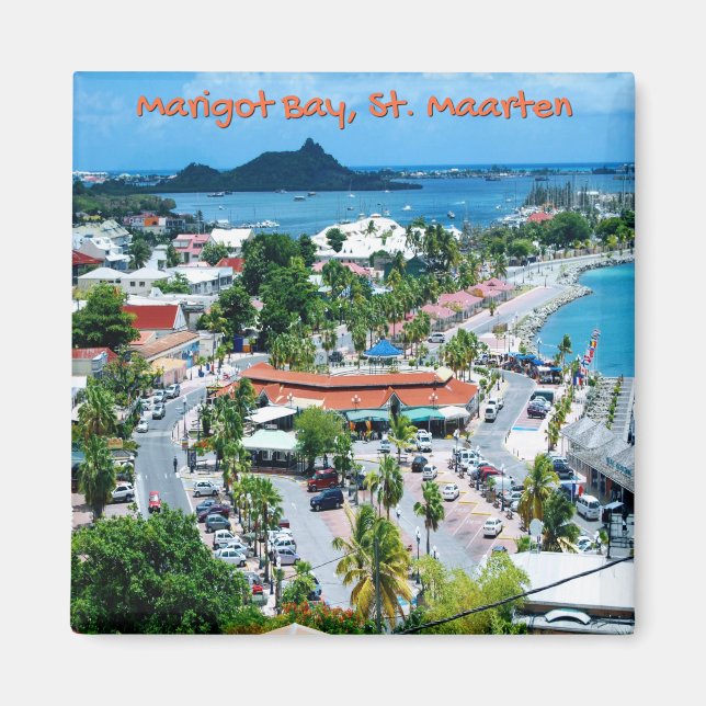 Marigot Bay, St. Maarten Magnet (Vorne)