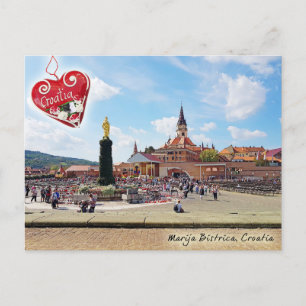 Marija Bistrica, Kroatien Stadt Postkarte