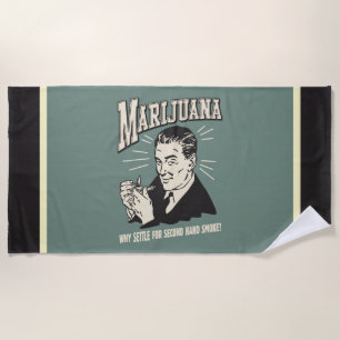 Marijuana: Siedle 2. Hand Rauch Strandtuch