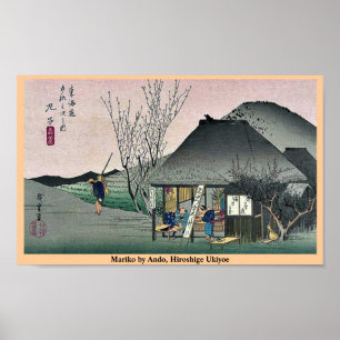 Mariko von Ando, Hiroshige Ukiyoe Poster