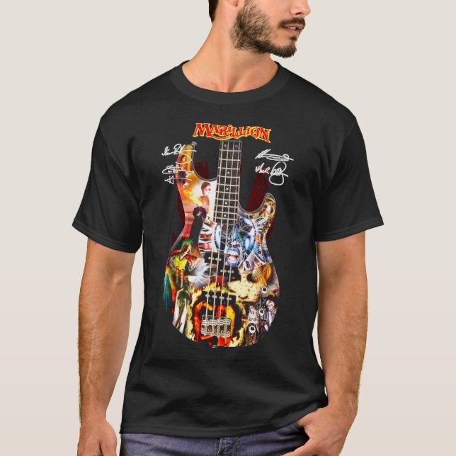 Marillion Guitar Signatures    Classic T-Shirt (Devant)