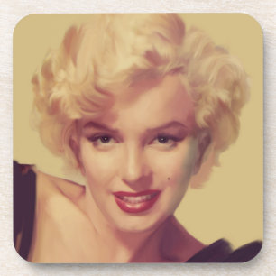 Marilyn im Schwarzen Untersetzer
