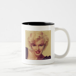 Marilyn im Schwarzen Zweifarbige Tasse