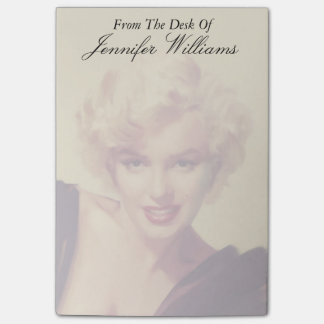 Marilyn in Schwarz Post-it Klebezettel