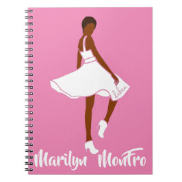 Marilyn MonFRO AFRoCA Afro Africa Black Woman Notizblock