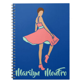 Marilyn MonFRO AFRoCA Afro Africa Black Woman Notizblock