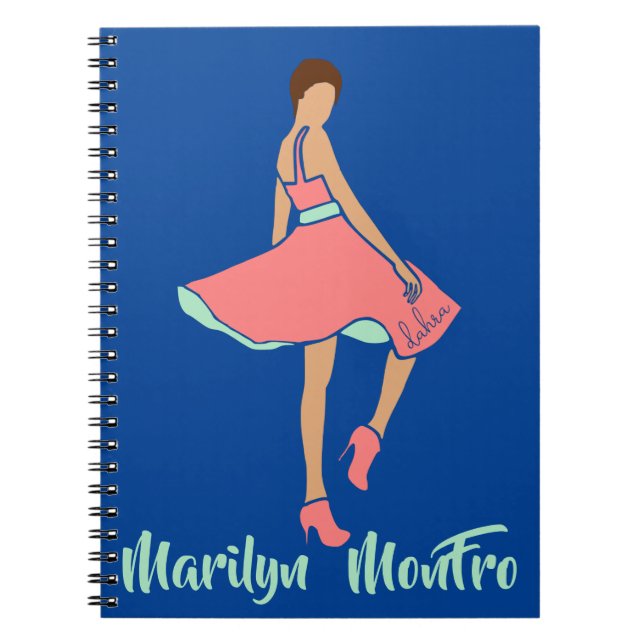 Marilyn MonFRO AFRoCA Afro Africa Black Woman Notizblock (Vorderseite)