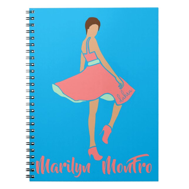 Marilyn MonFRO AFRoCA Afro Africa Black Woman Notizblock (Vorderseite)