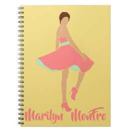 Marilyn MonFRO AFRoCA Afro Africa Black Woman Notizblock