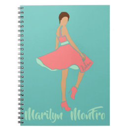 Marilyn MonFRO AFRoCA Afro Africa Black Woman Notizblock