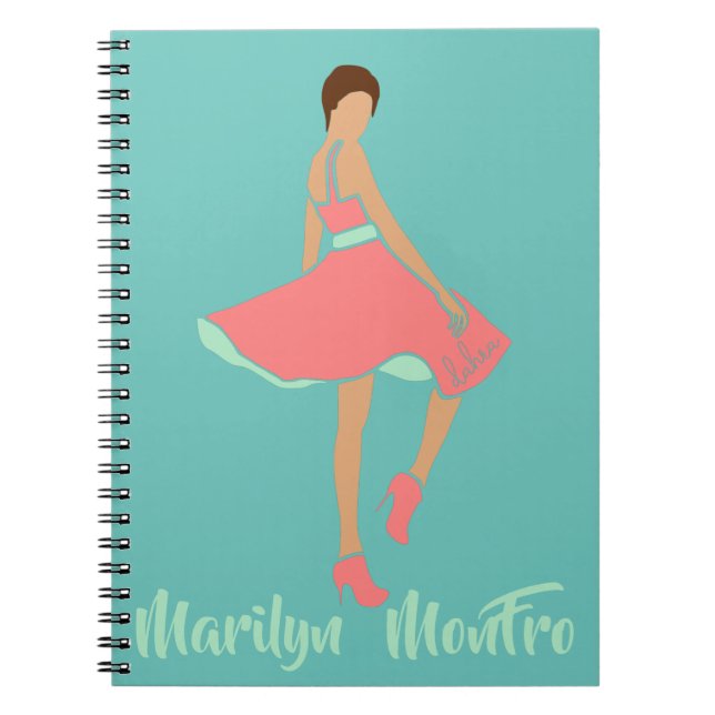 Marilyn MonFRO AFRoCA Afro Africa Black Woman Notizblock (Vorderseite)