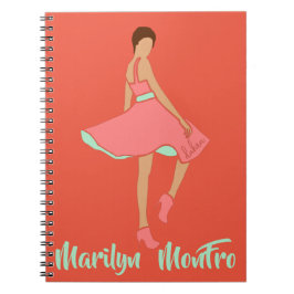 Marilyn MonFRO AFRoCA Afro Africa Black Woman Notizblock